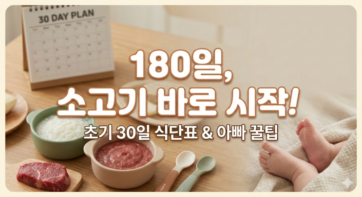  180일 시작 & 소고기 바로 섭취! 1단계 30일 식단표 공유