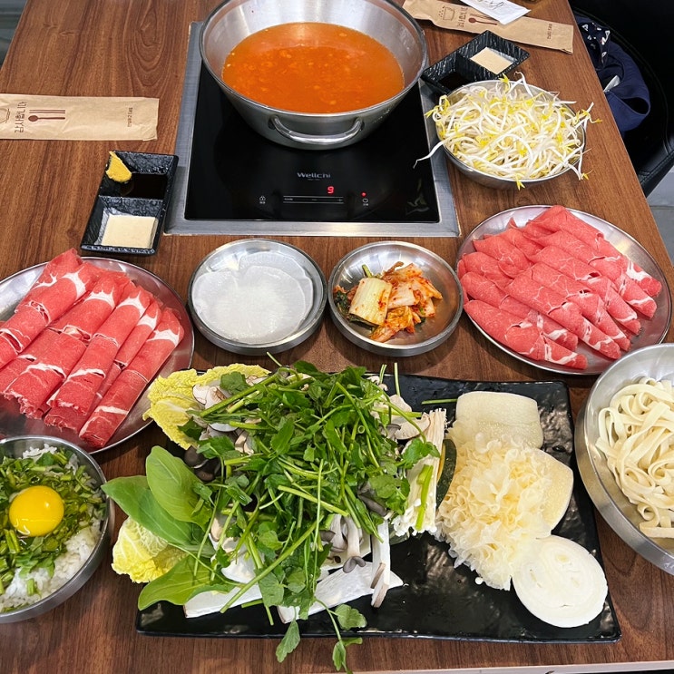  인천 송도 칼국수 맛집 고복샤브샤브 IBS타워 2층