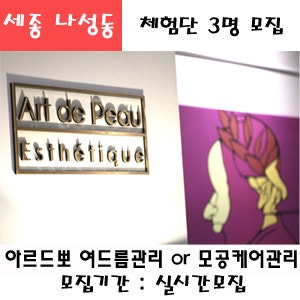 세종 나성동 아르드뽀에스테틱 프리미엄 얼굴 물광수분관리 이용권(10만원상당)