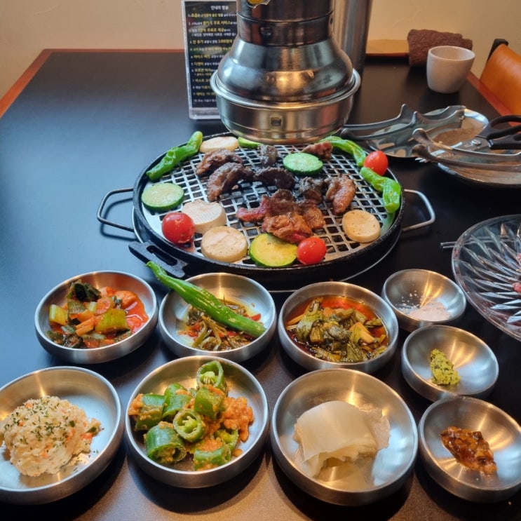  코리아CC맛집 우상화로구이 기흥동탄점 양념가닥갈비와 육회