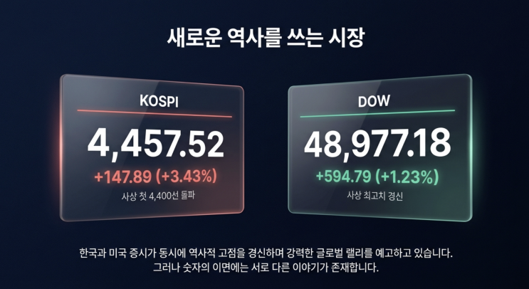  1월5일 마감기준 - 한국·미국 증시 동향 정리