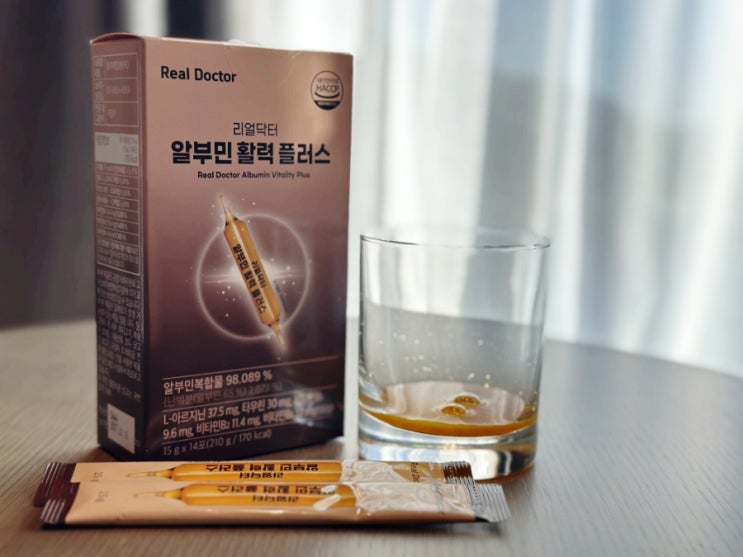  리얼닥터 알부민 활력 플러스 알부민 효능 수치 개선 도움 영양제