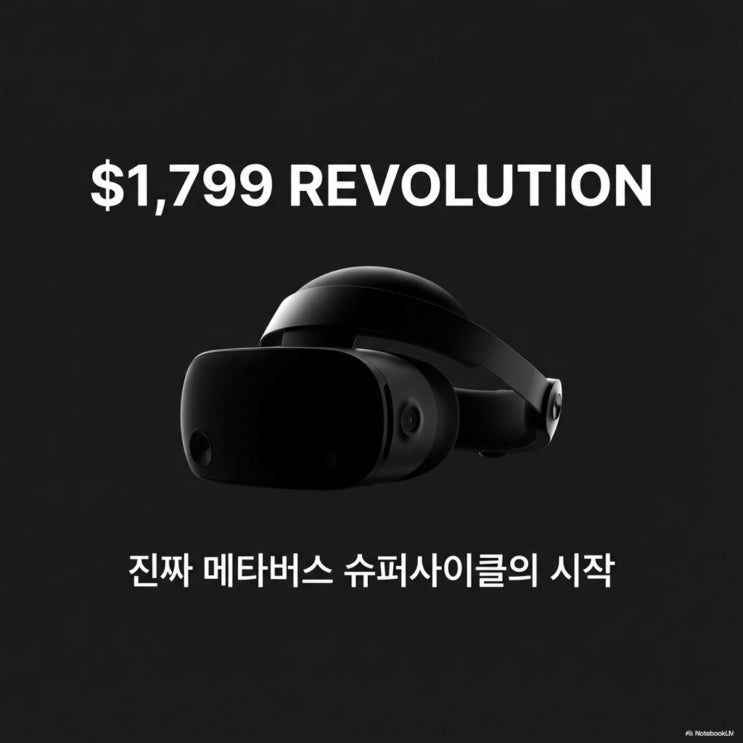  CES 2026로 보는 경제 2편 : 애플 비전 프로가 졌습니다 1,799달러 갤럭시 XR이 쏘아올린 '진짜' 메타버스 슈퍼사이클의 시작