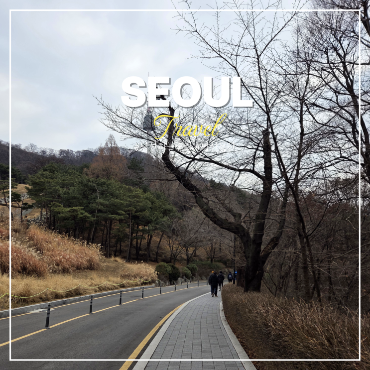  남산 하늘숲길 가는길 겨울 남산 타워 등산 둘레길
