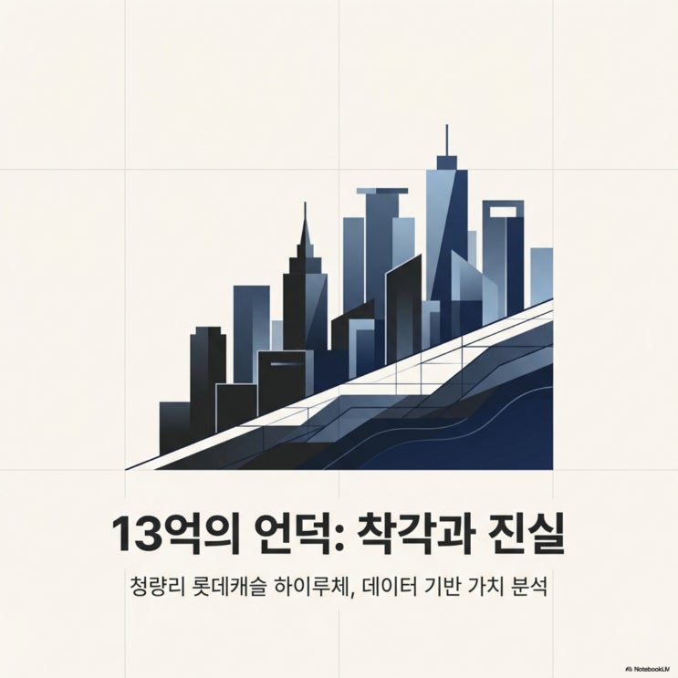  13억 주고 '언덕'을 산다고? 청량리 하이루체, 대중의 착각과 냉정한 밸류에이션