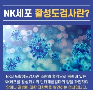  NK세포 활성화 검사, 면역력 상태를 숫자로 확인하는 방법