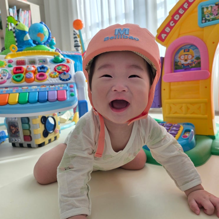  아기 머리보호대 베일리바오 아기헬멧 내돈내산 후기 | 뒤쿵이방지쿠션과 비교