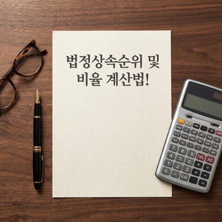  법정상속순위 및 비율 계산법! 배우자 상속 공제와 유류분 소송 변화 (2026 최신)