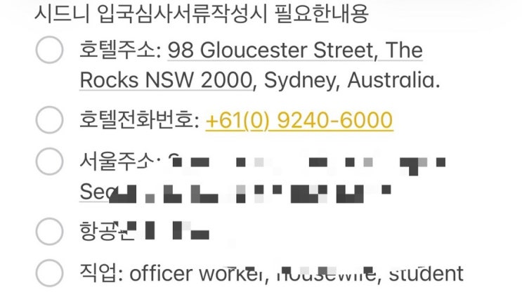  33개월아기랑 시드니 자유여행 입국심사/세관신고 후기(햇반 김 상비약 영문처방전)