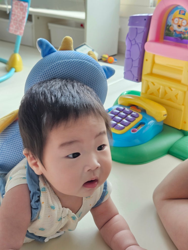  아기 머리쿵 보호대 메쉬 뒤쿵이 방지 쿠션 착용 시기, 내돈내산 후기