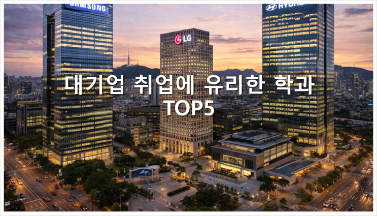  대기업 취업에 유리한 학과 TOP5