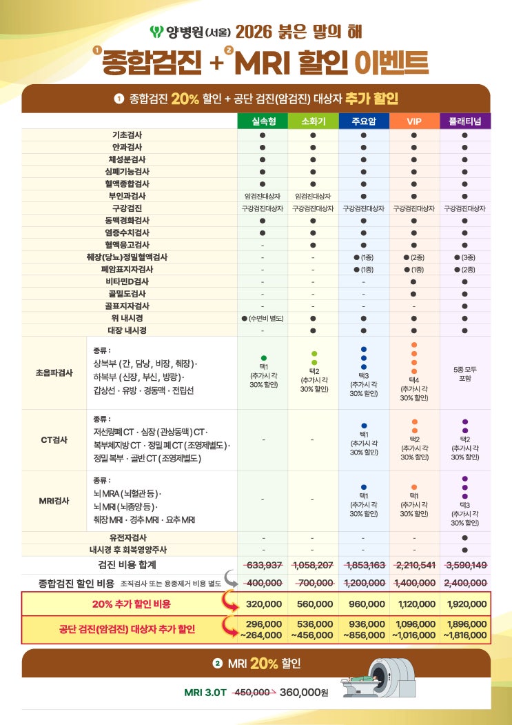  [병원소식] 2026년 새해맞이 종합검진을 준비하며