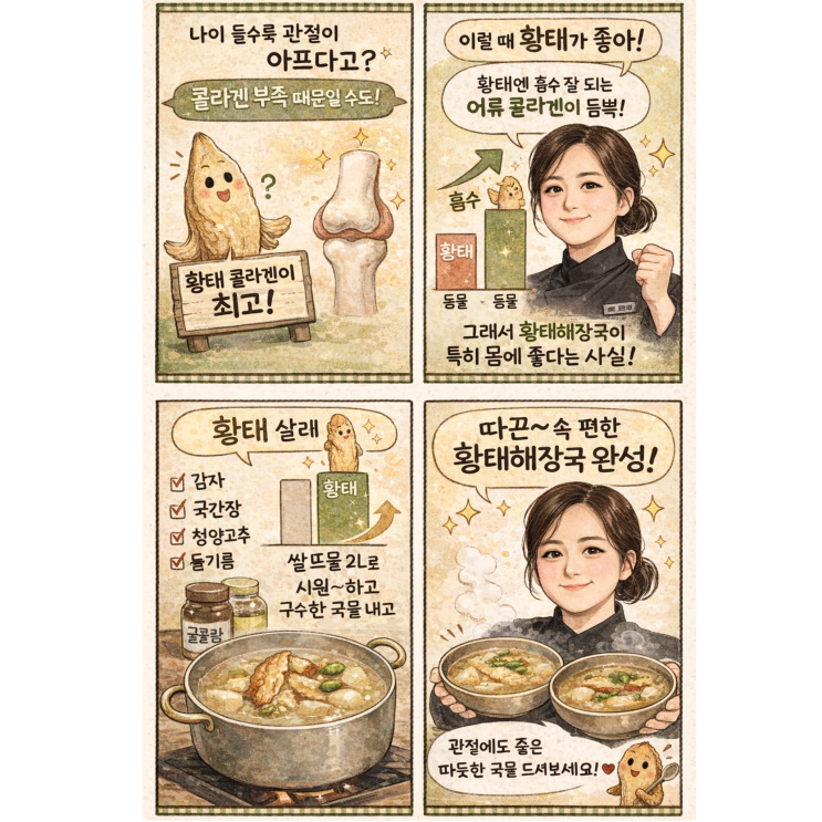  요즘 다시 떠오른 ‘황태’, 알고 보니 관절에 그렇게 좋다며?(ft. 술빚는 윤주모 황태국)