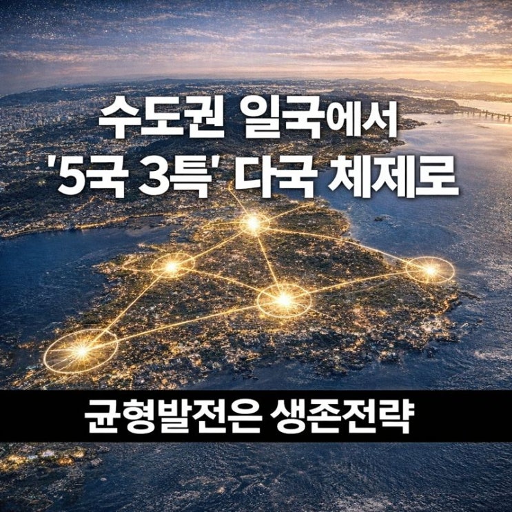  수도권 일극에서 ‘5극 3특’ 다극 체제로, 균형발전은 왜 생존전략이 되었나