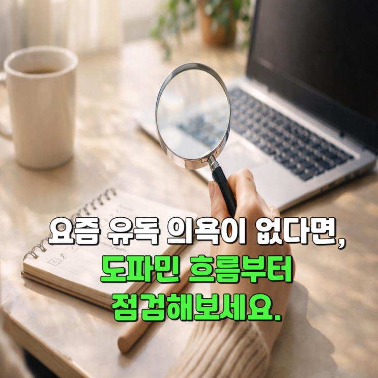  요즘 유독 의욕이 없다면, 도파민 흐름부터 점검해보세요.