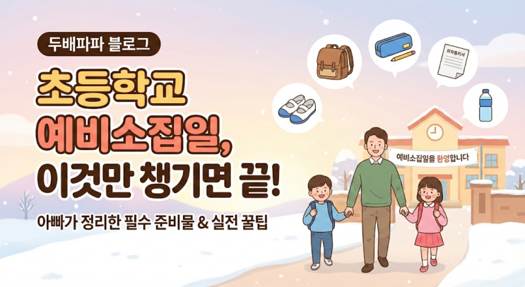  초등학교 예비소집일 준비물 체크리스트 & 필수 서류 총정리