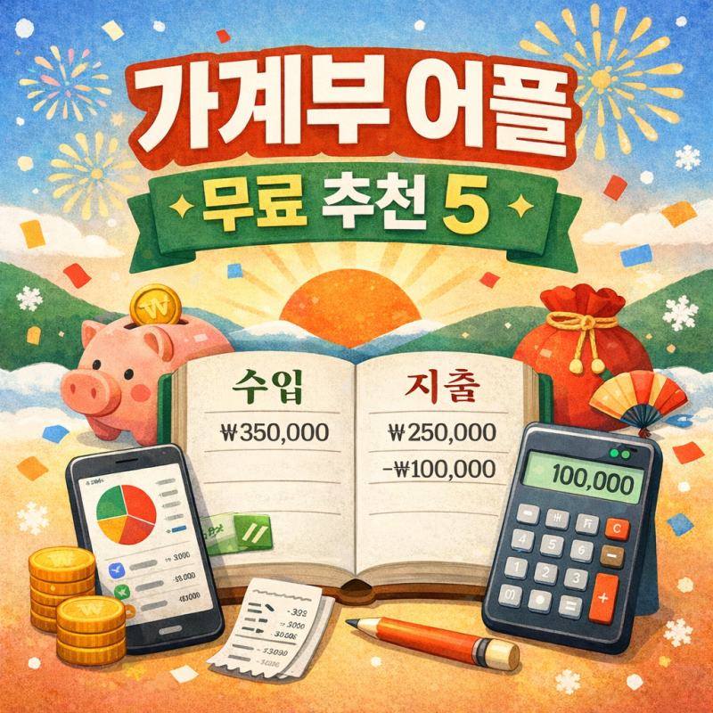 가계부 어플 추천 무료 모음｜아이폰·안드로이드 모두 가능한 앱 5선