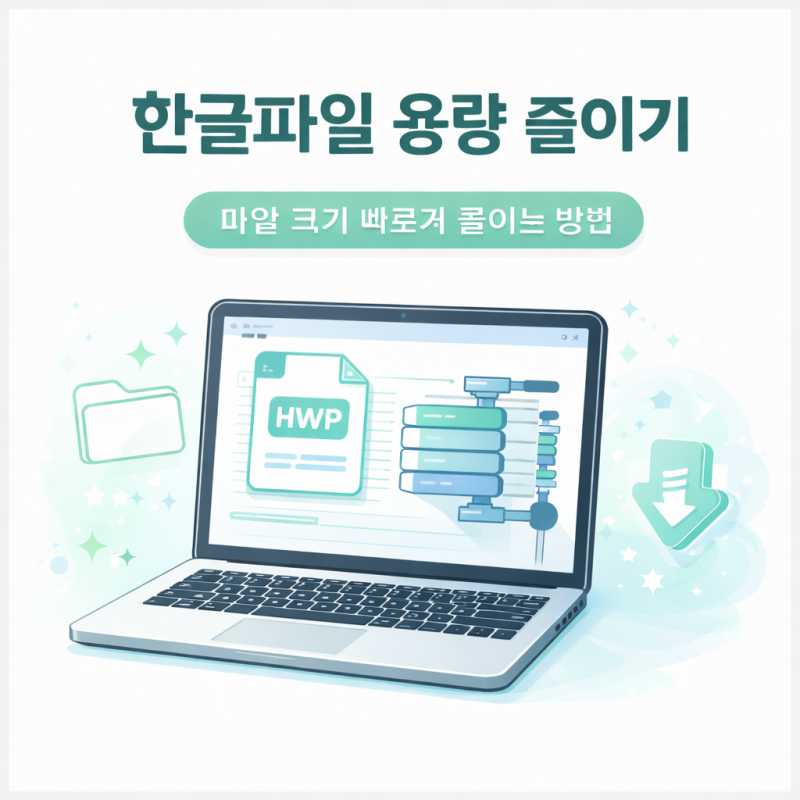 한글파일 용량 줄이기 완전정리 가장 빠른 파일 크기 감소 방법
