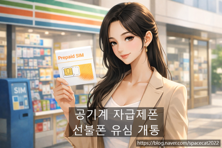  공기계 자급제폰 선불폰 유심 개통하는 방법