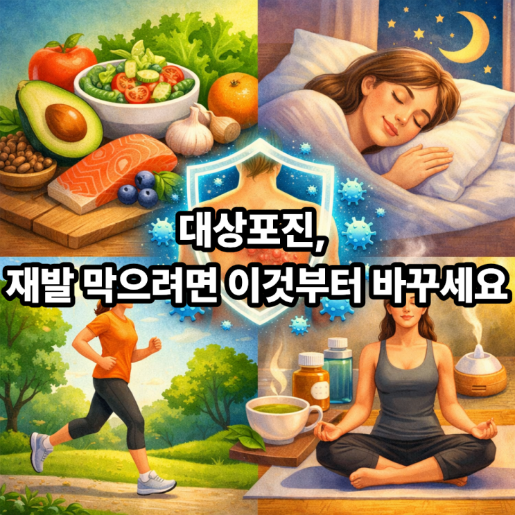   대상포진 재발 방지를 위한 생활습관｜한 번 겪었다면 더 중요합니다