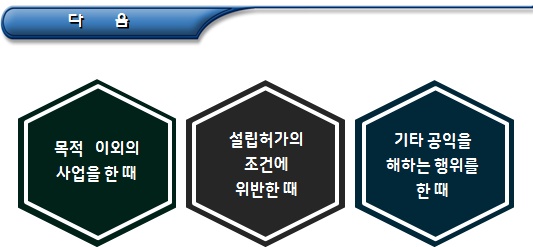  비영리공익법인 행정 처분(설립 허가 취소 등)