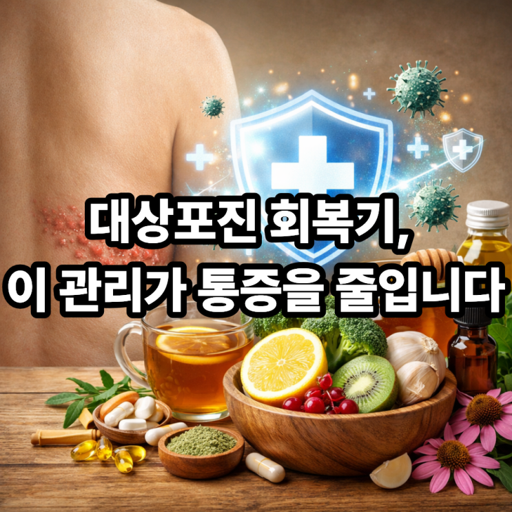   대상포진 회복기 면역력 관리 방법｜이 시기에 관리가 갈립니다