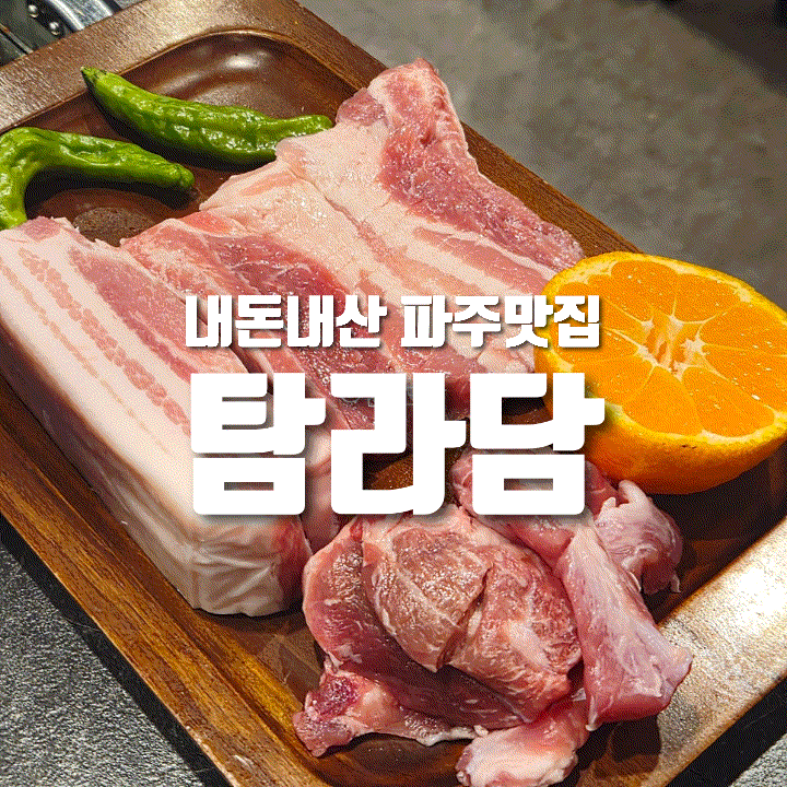  [내돈내산] 제주 고기 먹으러 방문한 '탐라담 파주운정점' 솔직 후기