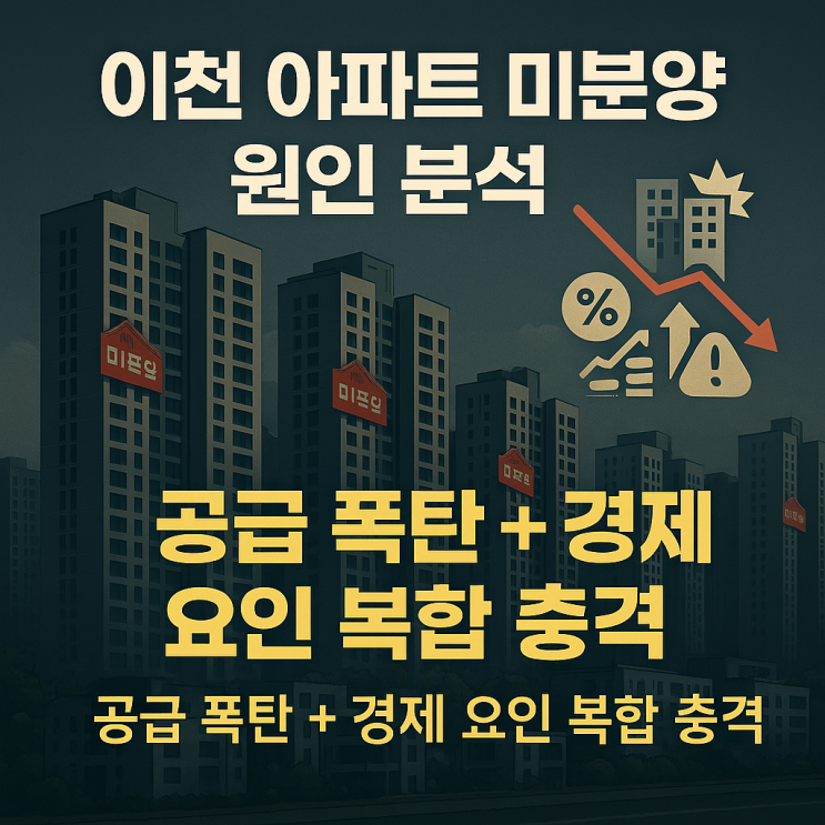   2026 이천 아파트, 미분양 '경고등'은 곧 '기회'? 공급 과잉 시장, 숨은 보석 찾는 법!