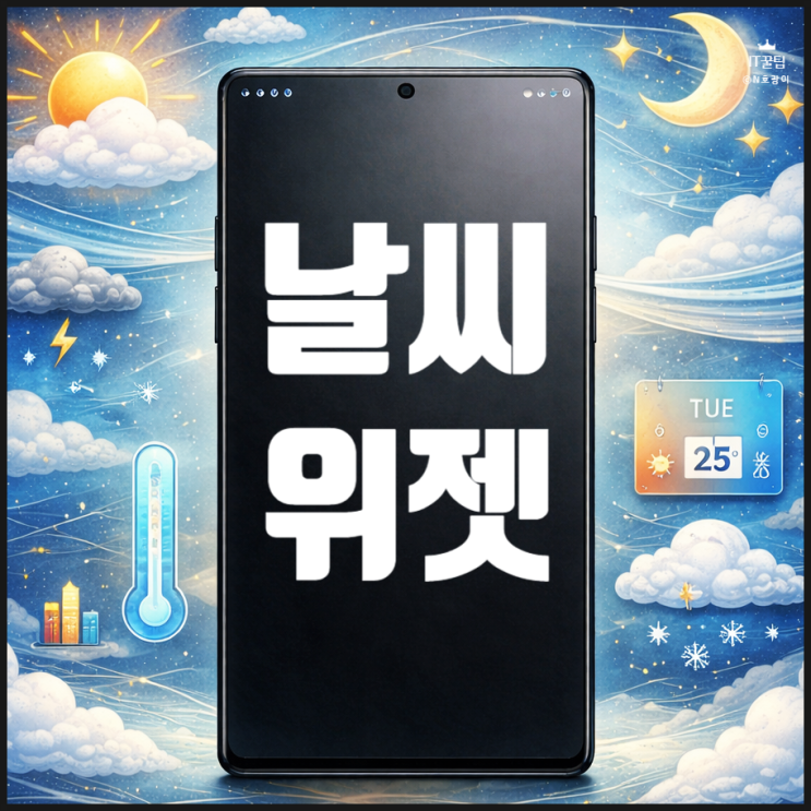  갤럭시 날씨 위젯 추가 및 오류 해결하는 방법