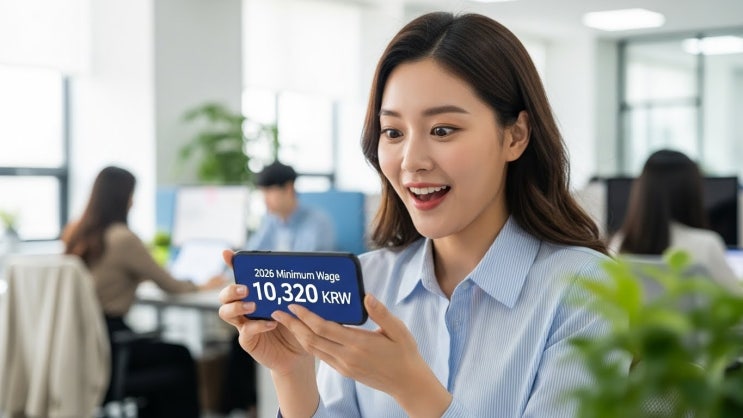  2026년 최저임금 10,320원 확정! 내 월급은 얼마?