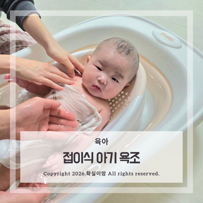아기 목욕 접이식 욕조 목욕의자 신생아부터 유아까지 사용 가능한 오로비