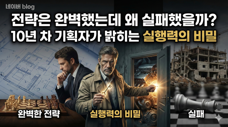  전략은 완벽했는데 왜 실패했을까? 10년 차 기획자가 밝히는 실행력의 비밀