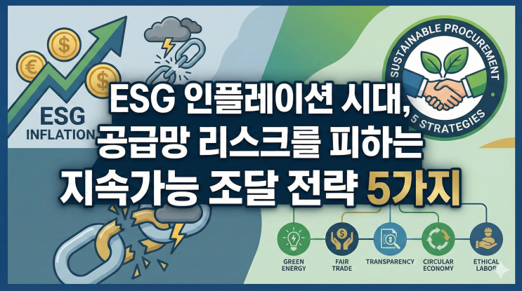  ESG 인플레이션 시대, 공급망 리스크를 피하는 지속가능 조달 전략 5가지