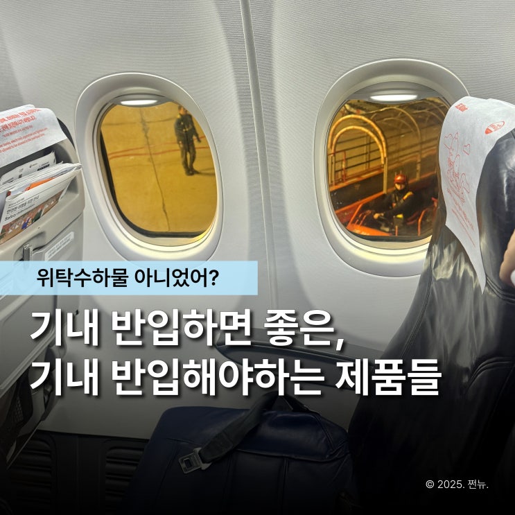  "비행기 탈 때 이건 안 되는 줄 알았죠?" 의외로 반입 가능한 물품들