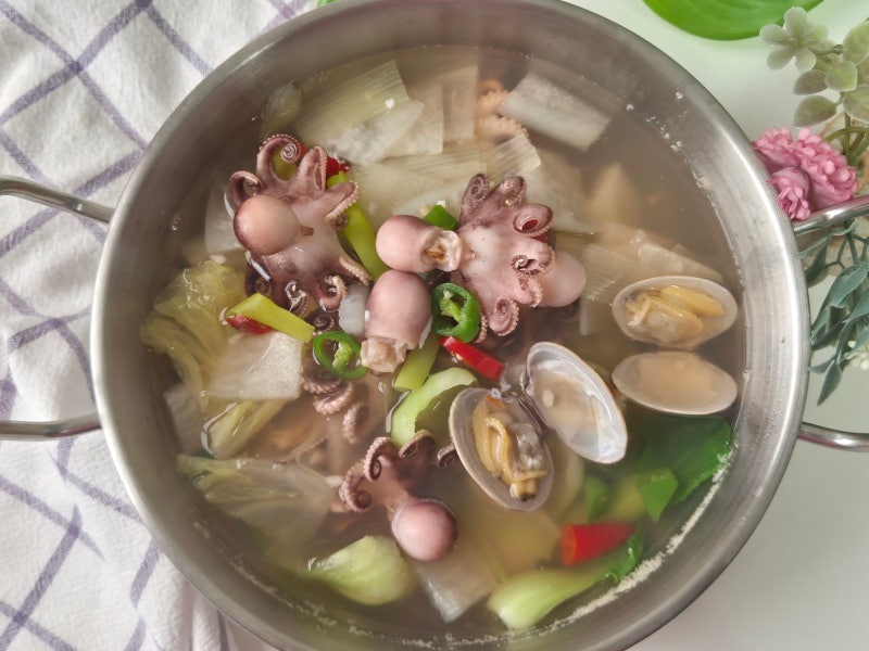 타우린의 힘 쭈꾸미 연포탕 끓이는법 연포탕 레시피
