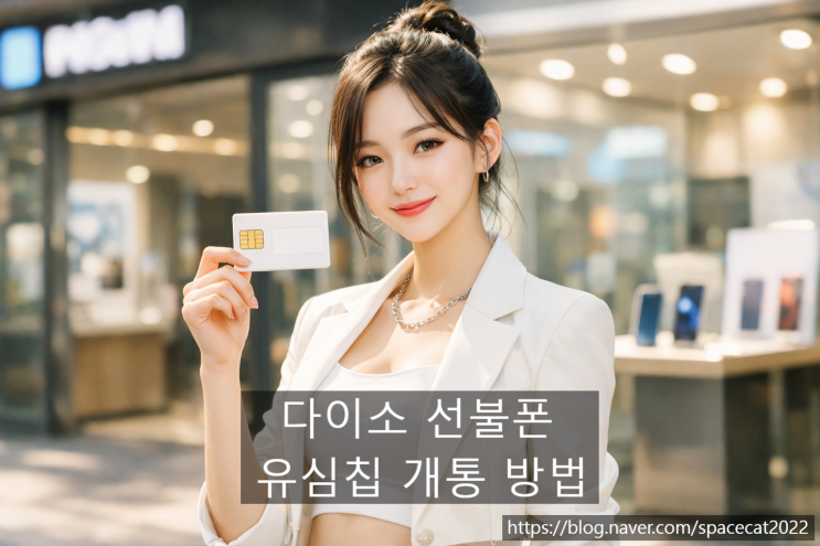  다이소 선불폰 유심칩 개통 절차 핵심정리