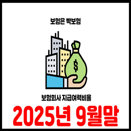  2025년 9월 말 기준 보험회사 지급여력비율(K-ICS)