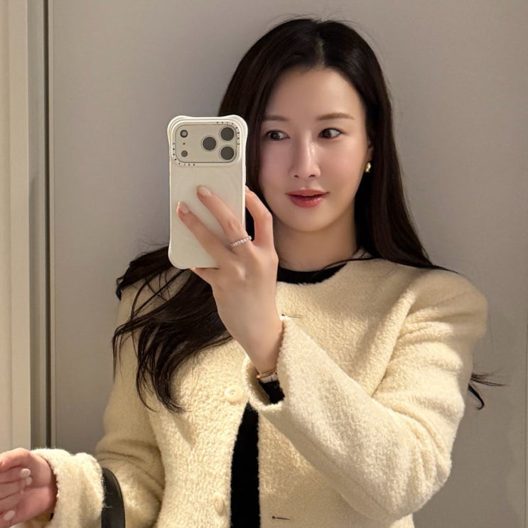 2주 실사용 팩트,케이스티파이 리플케이스 화이트 아이폰17프로 후기(때탐 체크)