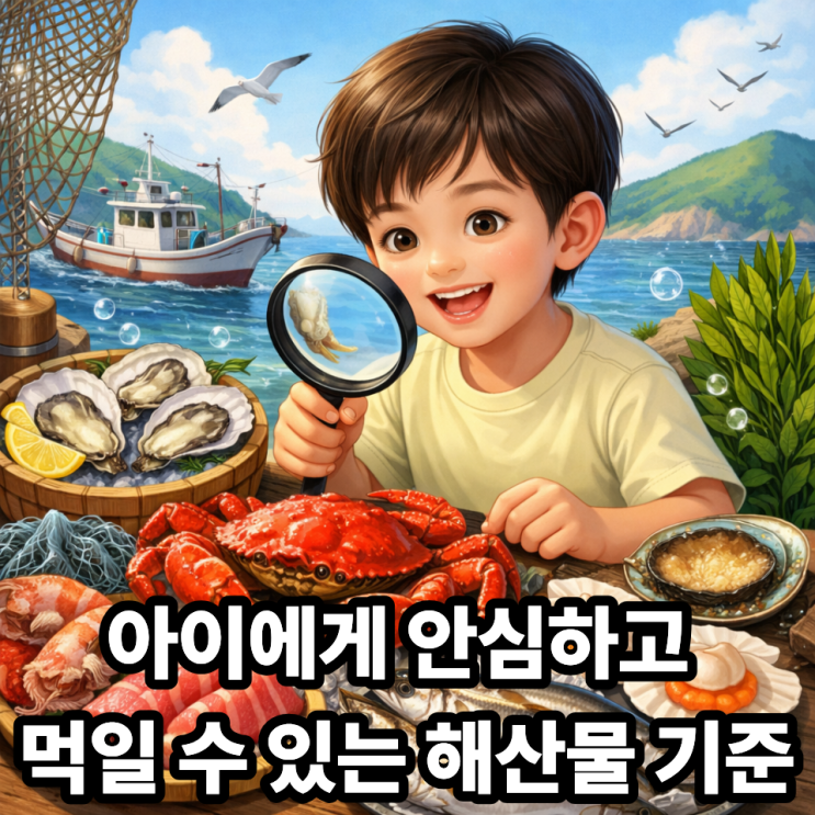  어린이에게 안전한 제철해산물 선택법｜성장기 아이 식탁을 지키는 기준