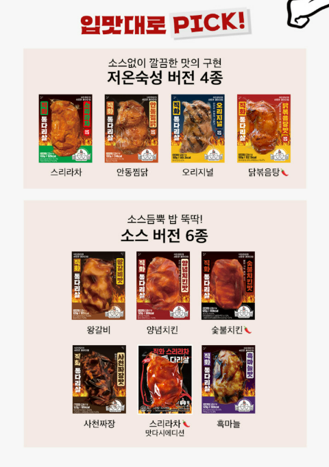  다이어트 닭가슴살 고민 끝 닭형 저당소스 닭다리살 1+1 추천