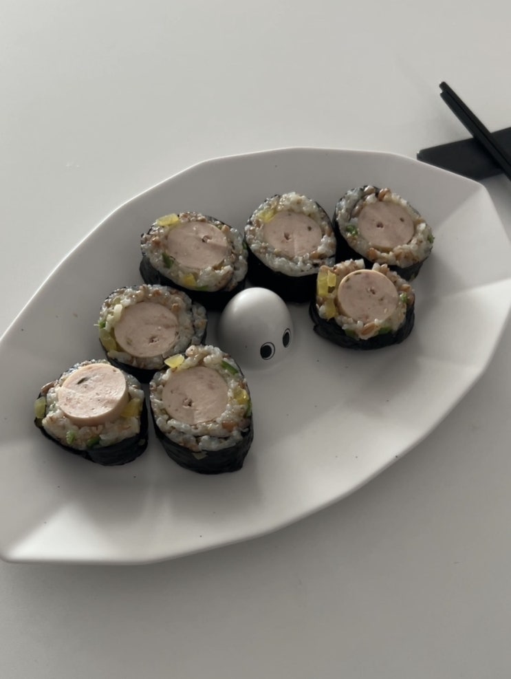  -2kg빠지는 다이어트 김밥 재료 3개만 준비하면 끝이에요