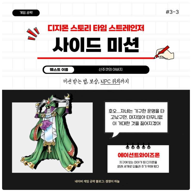  디지몬 스토리 타임 스트레인저 공략 | 사이드 미션 4편 신주쿠의 아버지 위치