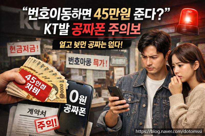 “번호이동하면 45만원 준다?” KT발 공짜폰 논란, 소비자가 반드시 알아야 할 함정