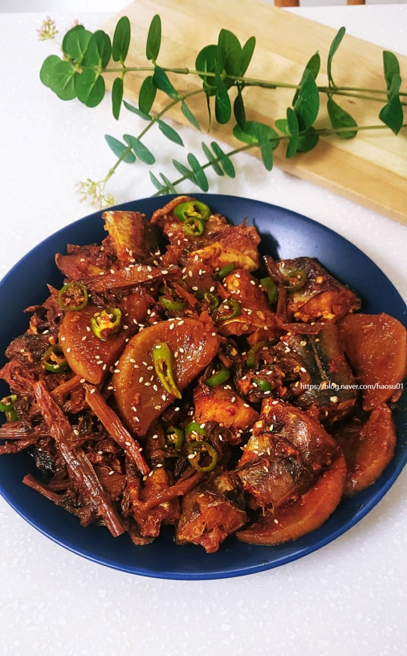 명태 코다리조림 황금레시피 시래기 코다리찜 양념 만드는법