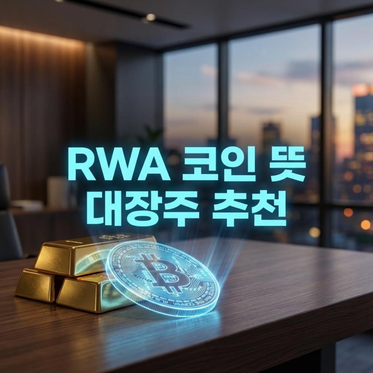  RWA 코인 뜻 대장주 추천! 블랙록이 선택한 실물 연동 코인과 금 국채 투자법