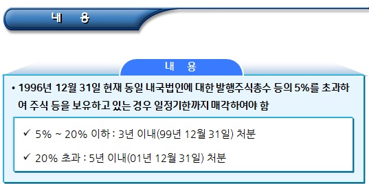  비영리공익법인 의무(주식취득 제한)