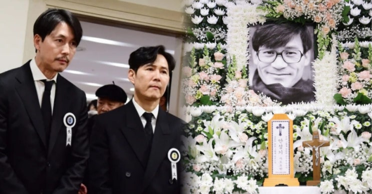  이정재·정우성, 故 안성기 빈소서 상주 역할…비통한 표정으로 조문객 맞아 사망 원인 ‘심정지’ 전해지며 연예계 깊은 애도 물결