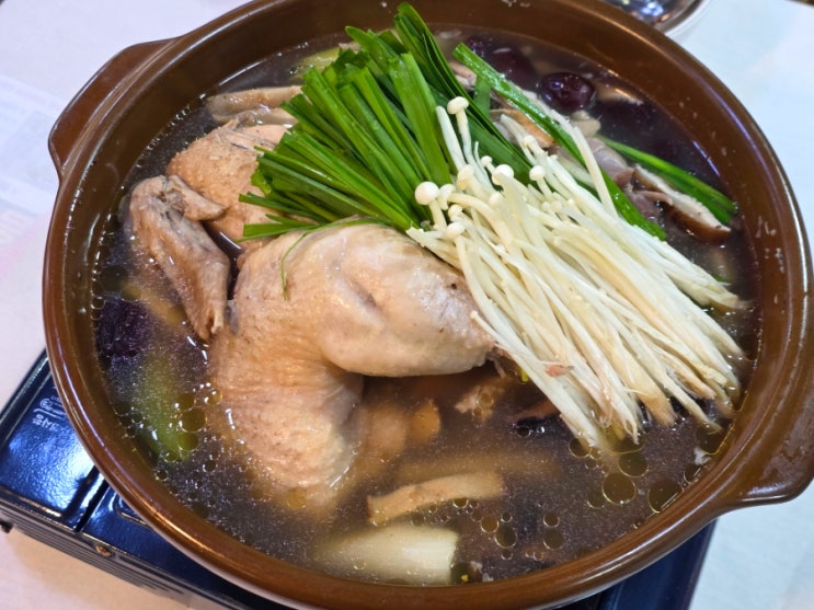  안산 백숙 맛집 산과 바다 원기 능이백숙 고잔동 점심 맛집 추천