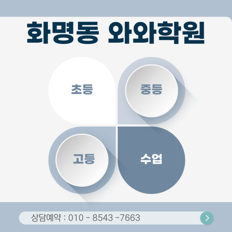  화명 와와학원 고등 영어·수학 공부