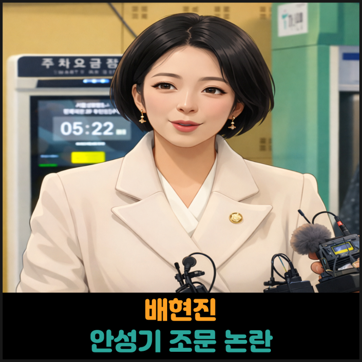  배현진, 안성기 조문 논란